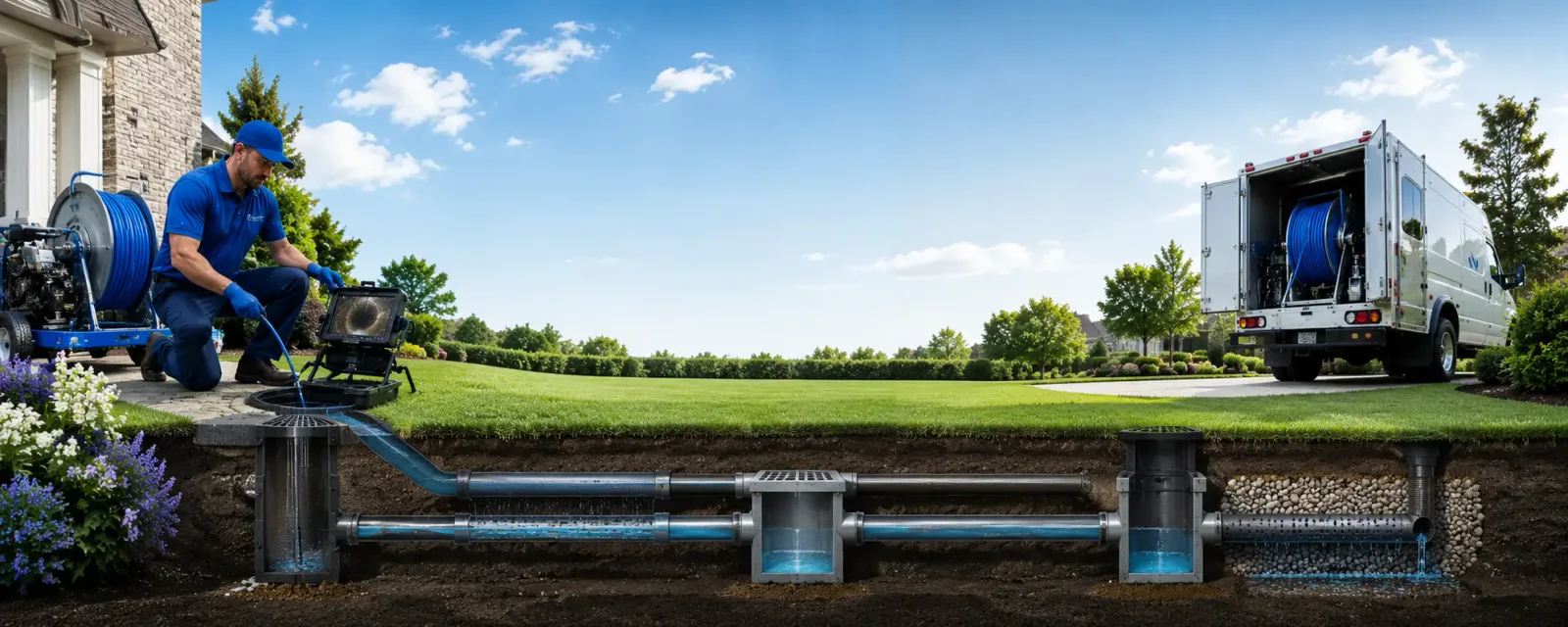 Outdoor drain cleaning information for Newton, IA